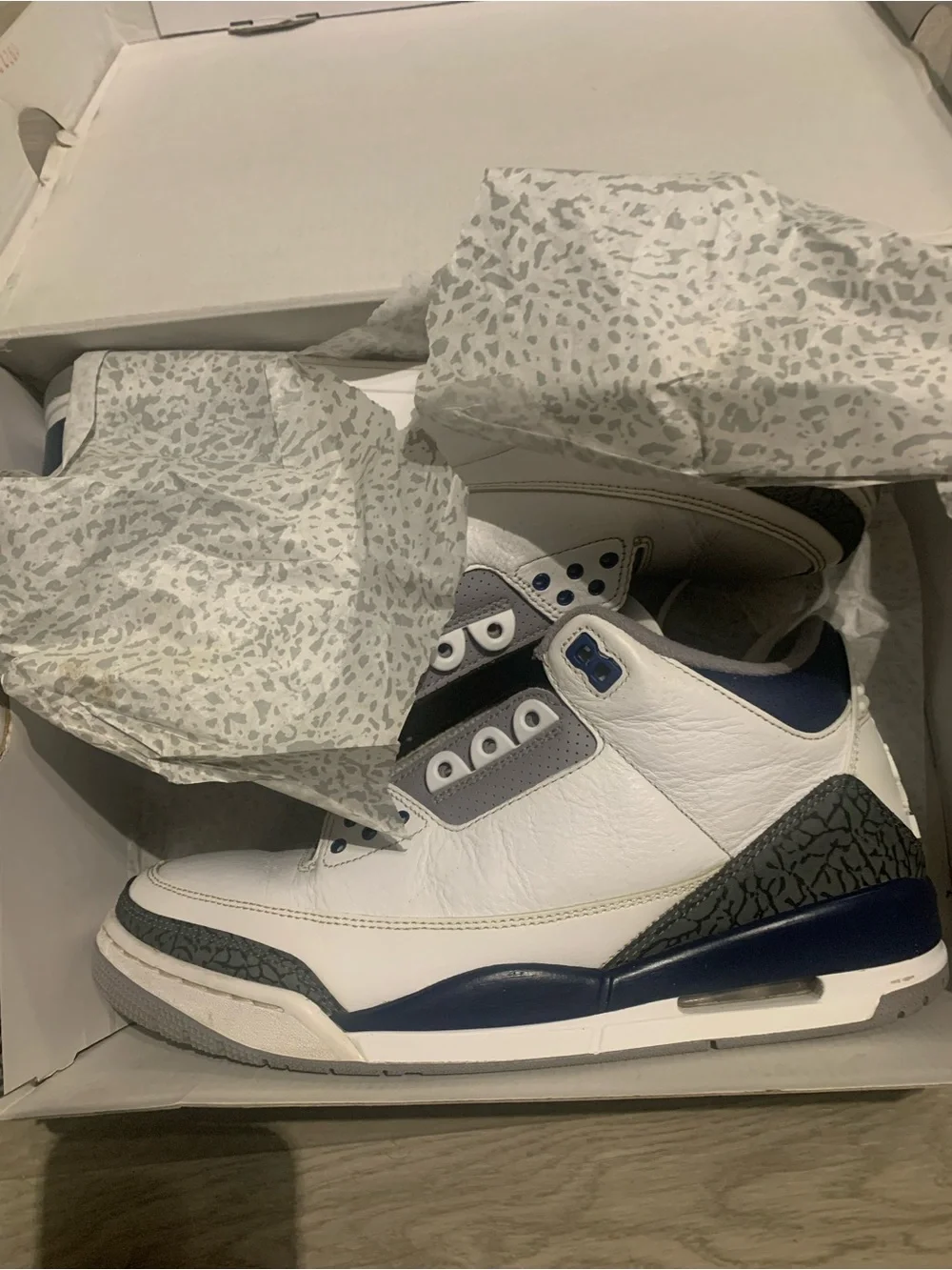 Jordan Retro 3 Midnight Navy (2023) Size 10 Men (USED) OFFER!!!